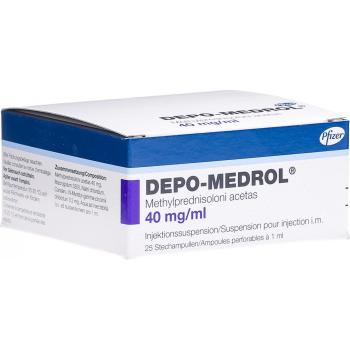 Depo Medrol Inj Susp 40 mg/ml 25 Durchstechflaschen 1 ml